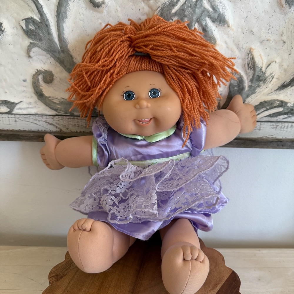 2004 Cabbage Patch Doll with Orange Hair & Purple Dress